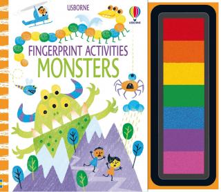 Carte de pictat cu degetele   Fingerprint activities Monsters  , Usborne