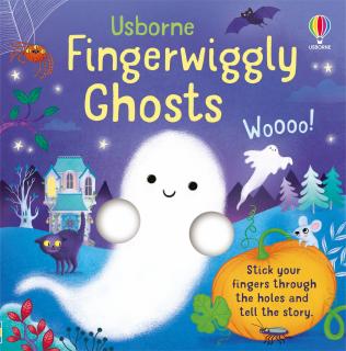 Carte interactiva   Fingerwiggly Ghosts  , marioneta deget, cartonata, Usborne