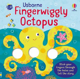 Carte interactiva   Fingerwiggly Octopus  , marioneta deget, cartonata, Usborne