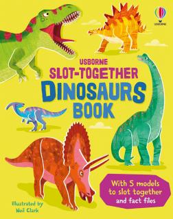 Carte interactiva   Slot-together Dinosaurs Book  , cu figurine, Usborne
