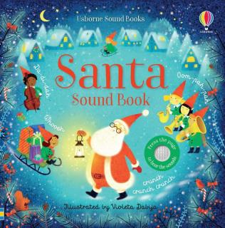 Carte muzicala Mos Craciun,   Santa Sound Book  , cartonata, Usborne