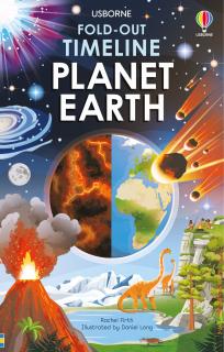 Carte pliabila   Fold-Out Timeline of Planet Earth  , tip acordeon, cartonata, 7 ani+, Usborne