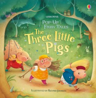 Carte pop-up Cei trei purcelusi,   Pop-up Three Little Pigs  , Usborne