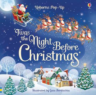 Carte pop-up Craciun,   Pop-up  Twas the Night Before Christmas  , Usborne