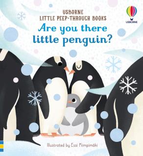 Carte senzoriala   Are you there little penguin?  , cartonata, cu decupaje, Usborne