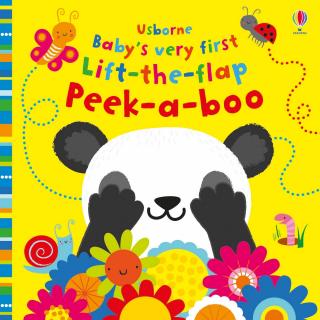 Carte senzoriala   Baby s Very First Lift-the-Flap Peek-a-Boo  , clapete mari, cartonata, Usborne