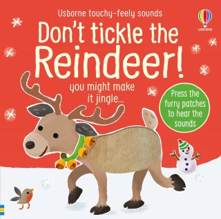 Carte senzoriala cu sunete   Don t tickle the Reindeer  , cartonata, cu texturi, Usborne
