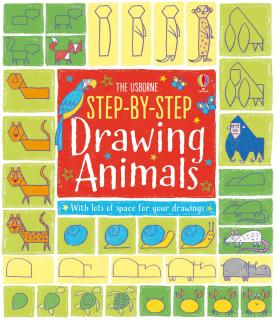 Cum sa desenam pas cu pas Animale,   Step-by-step drawing Animals  , Usborne