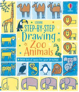 Cum sa desenam pas cu pas Zoo,   Step-by-step drawing Zoo  , Usborne