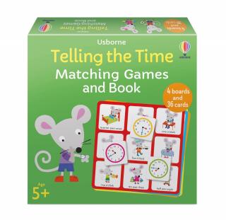 Joc educativ de asociere   Telling the Time Matching Games and Book  , Usborne