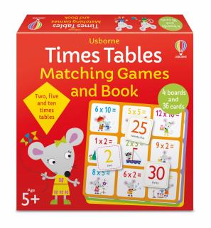 Joc educativ Tabla inmultirii,   Times Tables Matching Games and Book  , Usborne
