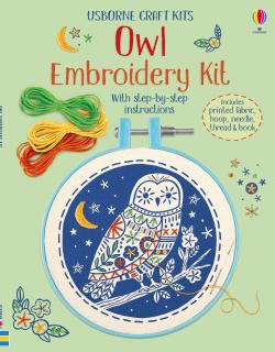 Kit de brodat Bufnita,   Embroidery kit: Owl  , Usborne