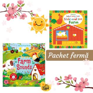 Pachet carti ferma - Farm Sounds + Slide and see farm