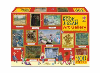 Puzzle + carte   Book and Jigsaw Art Gallery  , 300 de piese, Usborne