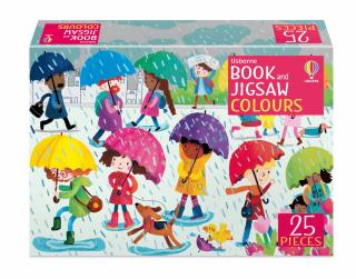 Puzzle + carte   Book and Jigsaw Colours  , 25 de piese, Usborne