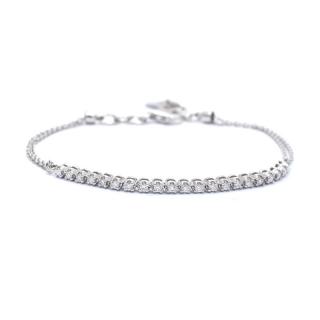 Bratara tenis din aur alb de 14K cu diamante 0.47 ct