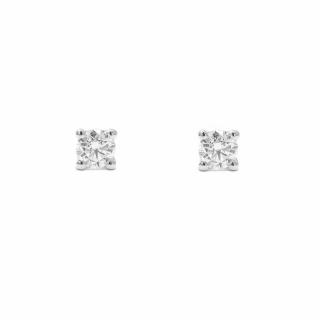 Cercei din aur alb de 14K cu diamant  creat in laborator 1.04 ct