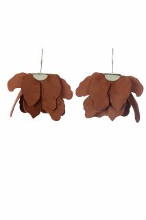Cercei floare mare - Mocha mouse