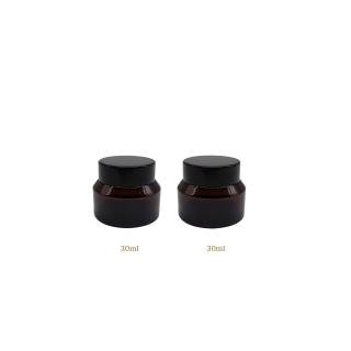 Borcan din sticla ambra 30 ml - set 2 buc