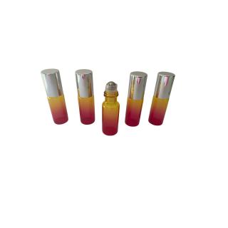 Rollon multicolor 5ml, cu capac argintiu - set 5 buc