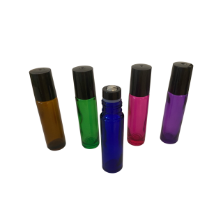 Rollon sticla colorata 10ml - set 5 buc