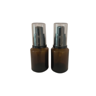 Sticla ambra cu pompa 30ml  - set 2 buc