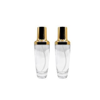 Sticla transparenta cu pompa 100ml - set 2 buc