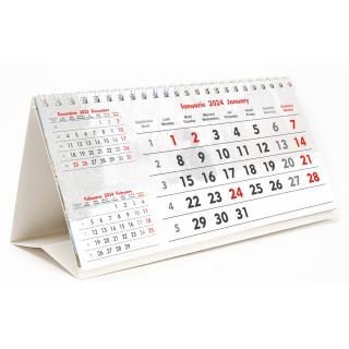 Calendar de birou Triptic - 6 file, CD