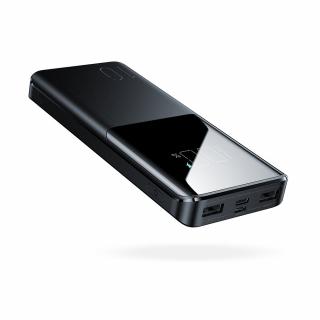 Baterie externa JoyRoom - Power Bank (JR-T013) - 2x USB, Type-C, Micro-USB, with Large Digital Display, 15W, 10000mAh - Black