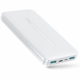 Baterie Externa - (JR-T012) - 2x USB, cabluType-C, Micro-USB, 2.1A, 10000mAh - Alb