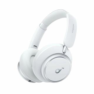 Casti On-Ear Bluetooth 5.3, Noise Cancelling, USB-C - Anker Space Q45 (A3040G21) - Alb