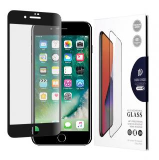 Folie pentru iPhone 7 Plus, 8 Plus- Dux Ducis Tempered Glass - Negru