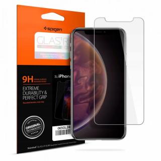 Folie pentru iPhone X, XS, 11 Pro - Spigen Glas.tR Slim - Clear