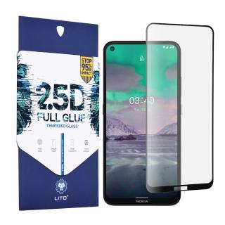 Folie pentru Nokia 3.4, 5.4 - Lito 2.5D FullGlue Glass - Negru