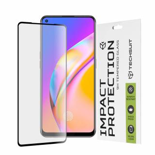 Folie pentru Oppo A74 4G,A94,A95,Find X5 Lite,Reno5 Lite,Reno5 Z,Reno7 5G,Realme 9 4G,9 Pro+ - Techsuit 111D Full Cover, Full Glue Glass - Negru