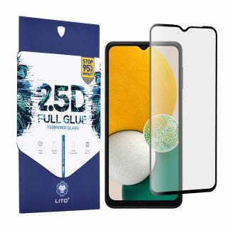 Folie pentru Samsung Galaxy A13 5G, A04s, A04 - Lito 2.5D FullGlue Glass - Negru