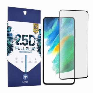 Folie pentru Samsung Galaxy S21 FE - Lito 2.5D FullGlue Glass - Negru