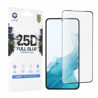 Folie pentru Samsung Galaxy S22 Plus 5G, S23 Plus - Lito 2.5D FullGlue Super Thin Glass - Negru