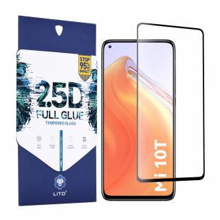 Folie pentru Xiaomi Mi 10T 5G, Mi 10T Pro 5G - Lito 2.5D FullGlue Glass - Negru