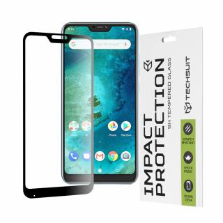 Folie pentru Xiaomi Mi A2 Lite - Techsuit 111D Full Cover ,  Full Glue Glass - Black