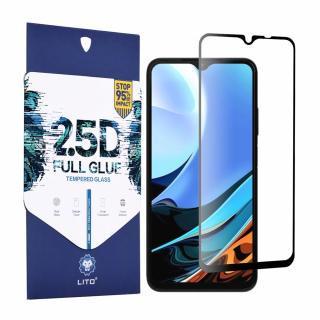 Folie pentru Xiaomi Poco M3, Redmi 9 Power, Redmi 9T - Lito 2.5D FullGlue Glass - Negru