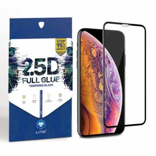 Folie pentru Xiaomi Redmi Note 12 5G, Note 12 4G, Poco X5 - Lito 2.5D FullGlue Glass - Negru