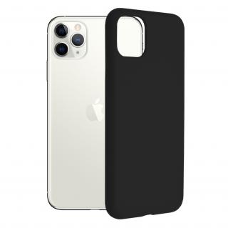 Husa pentru iPhone 11 Pro Max, Techsuit Soft Edge Silicone, Black