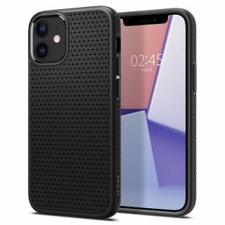 Husa pentru iPhone 12   12 Pro - Spigen Liquid Air - Matte Black