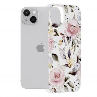 Husa pentru iPhone 14 Plus, Techsuit Marble Series, Chloe White