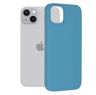 Husa pentru iPhone 14 Plus, Techsuit Soft Edge Silicone, Denim Blue