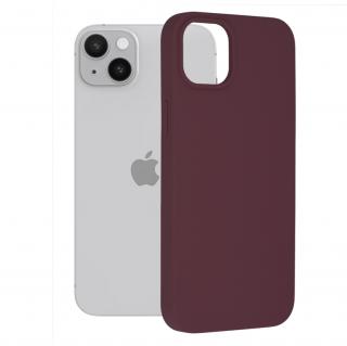 Husa pentru iPhone 14 Plus, Techsuit Soft Edge Silicone, Plum Violet
