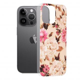 Husa pentru iPhone 14 Pro Max, Techsuit Marble Series, Mary Berry Nude