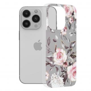 Husa pentru iPhone 14 Pro, Techsuit Marble Series, Bloom of Ruth Gray