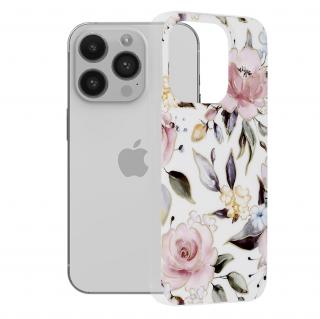 Husa pentru iPhone 14 Pro, Techsuit Marble Series, Chloe White